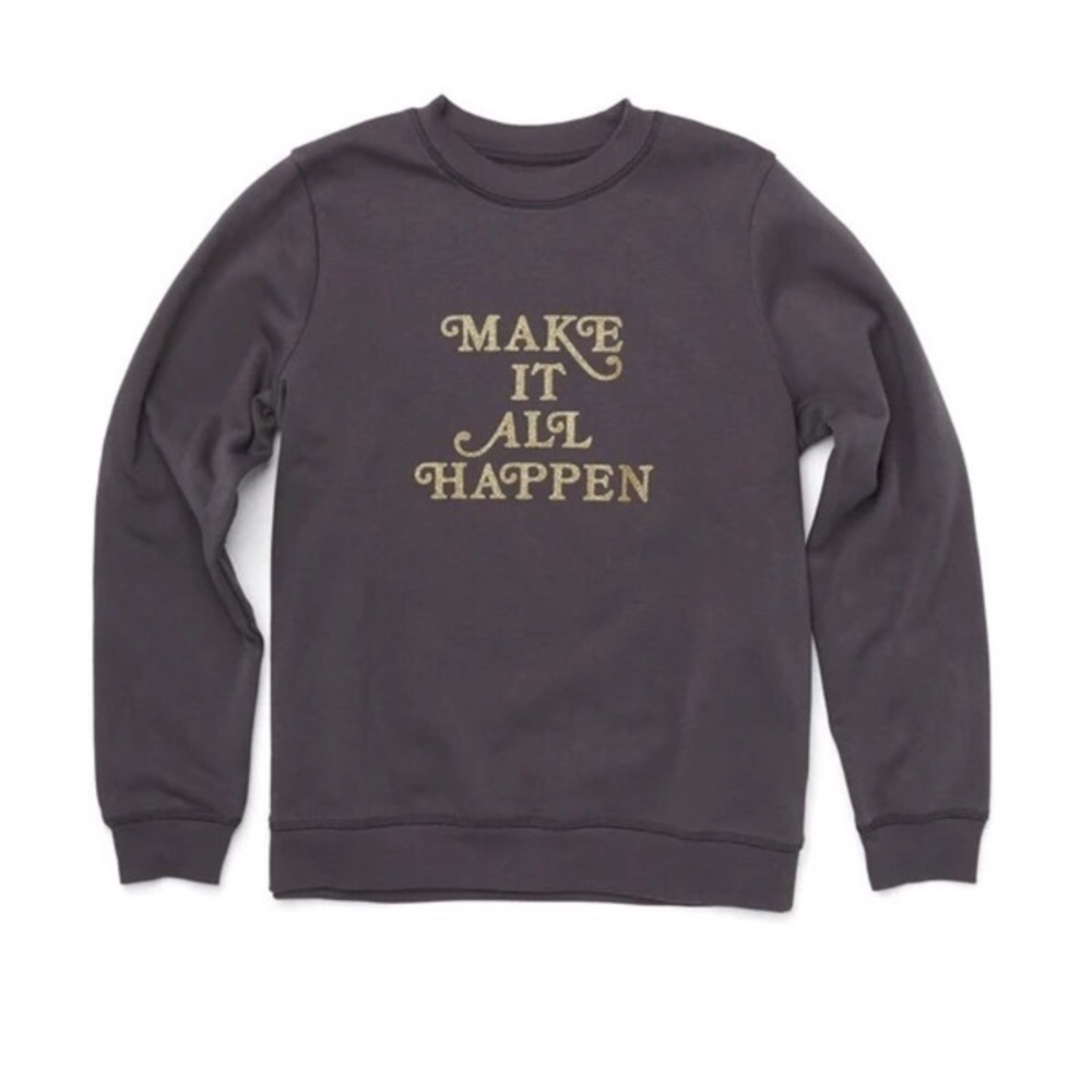 Ban.do “Make it all Happen” Sweatshirt NWT Sz M - Picture 2 of 4